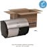 Compact Stainless Finish Side-By-Side Double Roll Toilet Paper Dispenser
