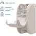 Compact White Vertical Double Roll Toilet Paper Dispenser
