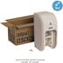 Compact White Vertical Double Roll Toilet Paper Dispenser