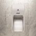 Compact White Vertical Double Roll Toilet Paper Dispenser