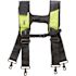 BUCKET BOSS Hi-Visibility 3-Bag Framer's Tool Belt with Suspenders Suspension Rig with 29-Pockets