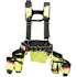 BUCKET BOSS Hi-Visibility 3-Bag Framer's Tool Belt with Suspenders Suspension Rig with 29-Pockets