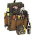 BUCKET BOSS 6.5 in. 9-Pocket Tool Belt Pouch with Flap Fit and Tape Measure Holder