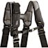 Ballistic Framers Work Tool Belt Tool Storage Suspension Rig with LoadBear Suspenders and 3 tool Pouches in Black