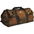 BUCKET BOSS Gatemouth 24 in. Tool Bag in Brown and Green with 36 Pockets