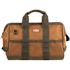 BUCKET BOSS Gatemouth 16 in. Tool Bag in Brown and Green with 16 Pockets
