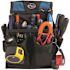 DEAD ON TOOLS 11 in. 14-Pocket Electricians Professional Tool Belt Pouch with Hammer Loop and Tape Measure Holder in Black