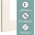 American Pride 36 X 36" White Mirror Frame Kit