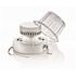 Leviton White LED Ceiling Lamp Holder with Pull Chain 10-Watt Bulb and Bulb Guard