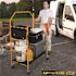 Jobsite Series 4.8 H ft. x 4.1 ft. L x 1.8 ft. D Mini Scaffold Platform with Wheels and Tool Shelf, 500 lb. Capacity