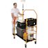 Jobsite Series 4.8 H ft. x 4.1 ft. L x 1.8 ft. D Mini Scaffold Platform with Wheels and Tool Shelf, 500 lb. Capacity