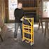 Jobsite Series 4.8 H ft. x 4.1 ft. L x 1.8 ft. D Mini Scaffold Platform with Wheels and Tool Shelf, 500 lb. Capacity