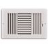 TruAire 10 in. x 6 in. 3-Way Plastic Wall/Ceiling Register
