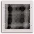 TruAire 8 in. x 8 in. Acrylic Egg-Crate Surface Mount Return Air Grill