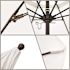 11 ft. Bronze Aluminum Commercial Market Patio Umbrella with Fiberglass Ribs and Pulley Lift in Pacific Blue Sunbrella