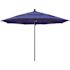 11 ft. Bronze Aluminum Commercial Market Patio Umbrella with Fiberglass Ribs and Pulley Lift in Pacific Blue Sunbrella