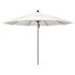 11 ft. Bronze Aluminum Commercial Market Patio Umbrella with Fiberglass Ribs and Pulley Lift in Natural Sunbrella