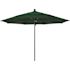 11 ft. Bronze Aluminum Commercial Market Patio Umbrella with Fiberglass Ribs and Pulley Lift in Forest Green Sunbrella