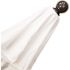 6 ft. Square Bronze Aluminum Commercial Market Patio Umbrella with Fiberglass Ribs Push Lift in Pacific Blue Sunbrella