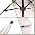 6 ft. Square Bronze Aluminum Commercial Market Patio Umbrella with Fiberglass Ribs Push Lift in Pacific Blue Sunbrella
