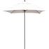 6 ft. Square Bronze Aluminum Commercial Market Patio Umbrella with Fiberglass Ribs and Push Lift in Natural Sunbrella