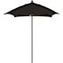 6 ft. Square Bronze Aluminum Commercial Market Patio Umbrella with Fiberglass Ribs and Push Lift in Black Sunbrella