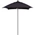 6 ft. Square Bronze Aluminum Commercial Market Patio Umbrella with Fiberglass Ribs and Push Lift in Navy Blue Sunbrella