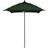 6 ft. Square Bronze Aluminum Commercial Market Patio Umbrella with Fiberglass Ribs Push Lift in Forest Green Sunbrella