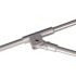 7.5 ft. Silver Aluminum Commercial Market Patio Umbrella with Fiberglass Ribs and Push Lift in Navy Blue Sunbrella