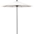 7.5 ft. Bronze Aluminum Commercial Market Patio Umbrella with Fiberglass Ribs and Push Lift in Natural Sunbrella