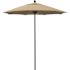 7.5 ft. Bronze Aluminum Commercial Market Patio Umbrella with Fiberglass Ribs and Push Lift in Antique Beige Sunbrella