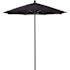7.5 ft. Bronze Aluminum Commercial Market Patio Umbrella with Fiberglass Ribs and Push Lift in Navy Blue Sunbrella