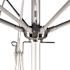9 ft. Silver Aluminum Commercial Market Patio Umbrella with Fiberglass Ribs and Push Lift in Pacific Blue Sunbrella