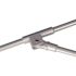 9 ft. Silver Aluminum Commercial Market Patio Umbrella with Fiberglass Ribs and Push Lift in Black Sunbrella