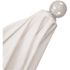 9 ft. Silver Aluminum Commercial Market Patio Umbrella with Fiberglass Ribs and Push Lift in Black Sunbrella