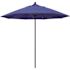 9 ft. Bronze Aluminum Commercial Market Patio Umbrella with Fiberglass Ribs and Push Lift in Pacific Blue Sunbrella