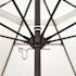 9 ft. Bronze Aluminum Commercial Market Patio Umbrella with Fiberglass Ribs and Push Lift in Jockey Red Sunbrella