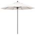 9 ft. Bronze Aluminum Commercial Market Patio Umbrella with Fiberglass Ribs and Push Lift in Natural Sunbrella
