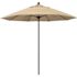 9 ft. Bronze Aluminum Commercial Market Patio Umbrella with Fiberglass Ribs and Push Lift in Antique Beige Sunbrella