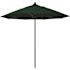9 ft. Bronze Aluminum Commercial Market Patio Umbrella with Fiberglass Ribs and Push Lift in Forest Green Sunbrella