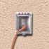 TAYMAC 2-3/4 in. Extra duty Nonmetal Clear/Gray 1-Gang 6-in-1 Recessed In-Use Electrical Outlet Cover, Box and Flange