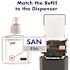 PURELL MESSENGER ES6 Silver Panel Floor Stand with Dispenser