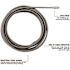 Milwaukee 1/4 in. x 25 ft. Inner Core Bulb Head Cable with Rustguard for Drain Snake