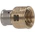 Viega PureFlow 1/2 in. x 1/2 in. Zero Lead Bronze Press Adapter