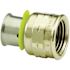 Viega PureFlow 3/4 in. x 3/4 in. Zero Lead Bronze Press Adapter