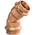 Viega ProPress 1-1/2 in. Press Copper 45Â° Elbow
