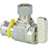 Viega PureFlow 1/2 in. x 1/4 in. Press Zero Lead Nickel-Plated Brass Stop Valve Angled (10-Pack)