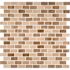 MSI Noche Chairo Mini Brick 12 in. x 12 in. Textured Travertine Floor and Wall Tile (1 sq. ft./Each)