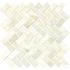 MSI Greecian White Herringbone 12 in. x 12 in. Polished Marble Mesh-Mounted Mosaic Floor and Wall Tile (9.4 sq. ft./case)