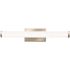 Lithonia Lighting Contractor Select Contemporary Cylinder 2-Light Brushed Nickel 3K LED Vanity Light